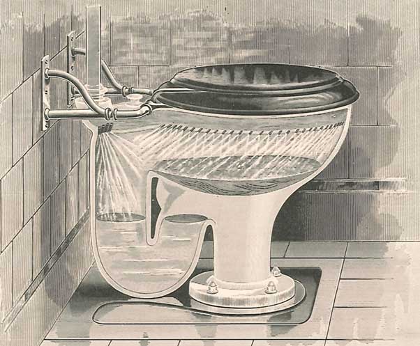 First Flushing Toilets