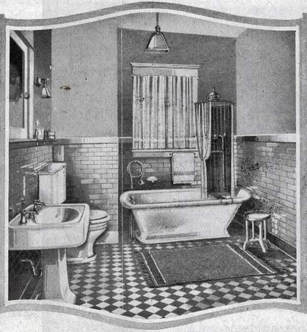 Bathrooms in the 1900s