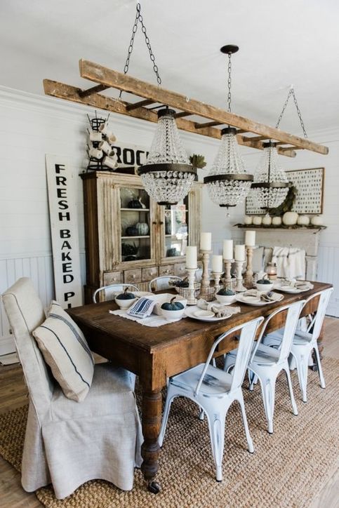 French Farmhouse Distressed Chairs (white/ 4pc. set) sold by Twelve Days In Paris on Storenvy