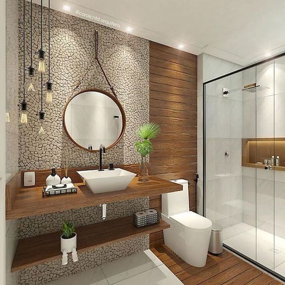 60 Elegante kleine Badezimmer-Ideen umgestalten (15 - #BadezimmerIdeen #Elegante...,  #BadezimmerIdeen #élégante #homedecorideasmodernelegant #kleine #umgestalten