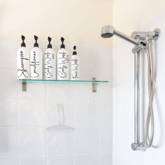 Bathroom Bottle & Pump Labels For Shampoo, Conditioner & More – Pretty Little Designs Pty Ltd