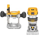 DEWALT Router Fixed/Plunge Base Kit, Variable Speed, 1.25-HP Max Torque (DWP611PK)