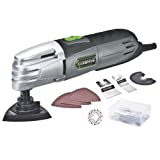 Genesis GMT15A 1.5 Amp Multi-Purpose Oscillating Tool and 19-Piece Universal Hook-And-Loop Accessory Kit with Storage Box