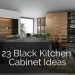 23 Black Kitchen Cabinet Ideas