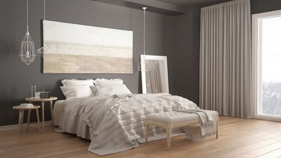 soothing bedroom with simple decor