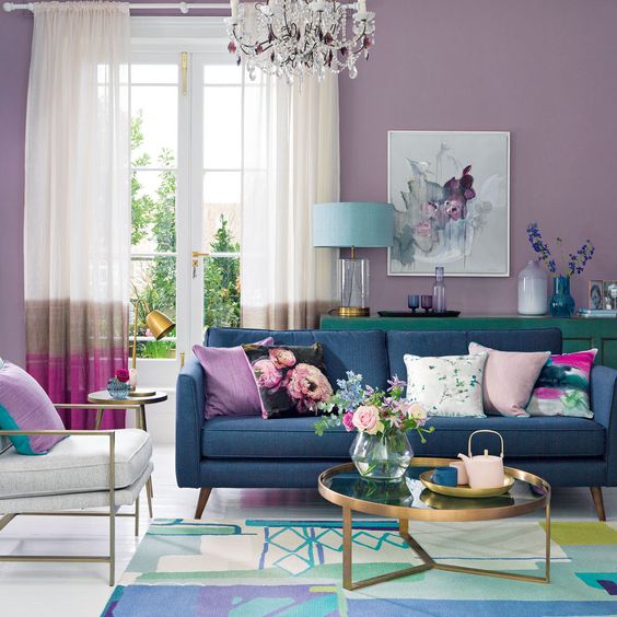 Beautiful Lilac Living Room