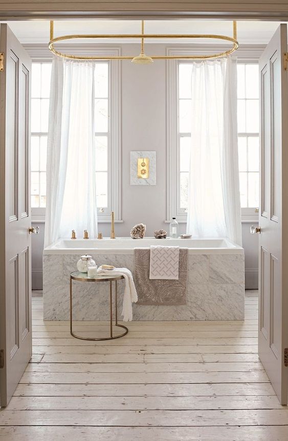 Greige for Luxury Bathroom Look