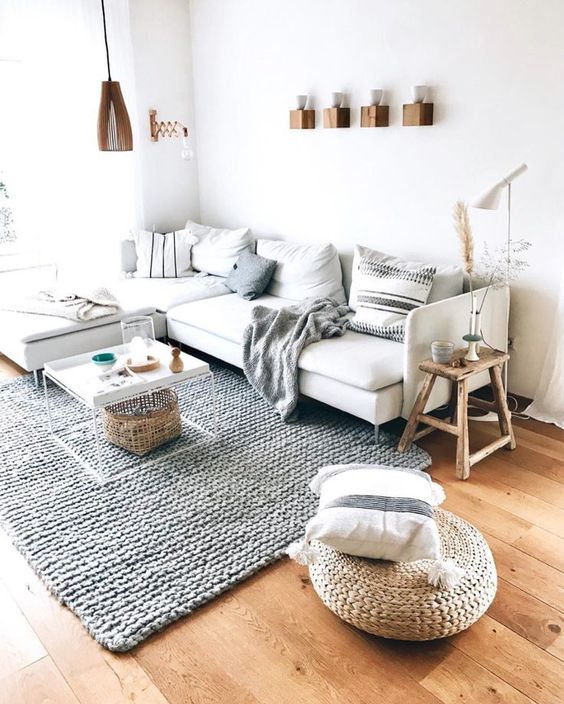 Warm Scandinavian Living Room