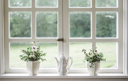 White, Window, Glass, Shield, Frame