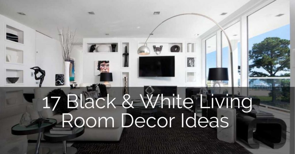 17 Black & White Living Room Decor Ideas