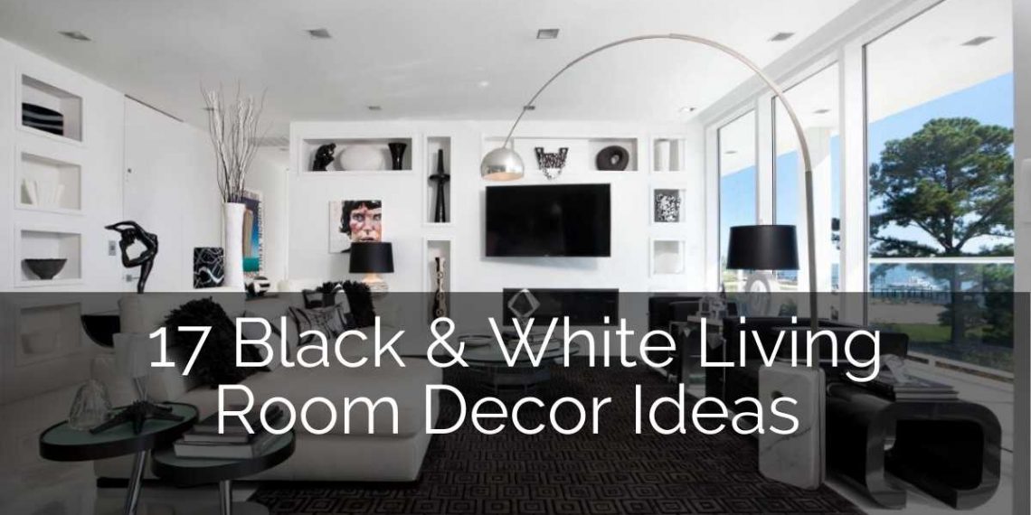 17 Black & White Living Room Decor Ideas