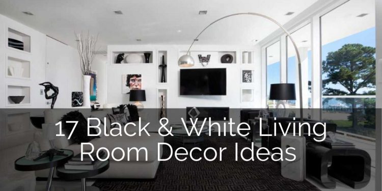 17 Black & White Living Room Decor Ideas
