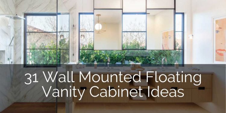 31 Wall Mounted Floating Vanity Cabinet Ideas
